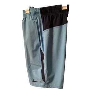 Nike Mens Swim Trunks Light Blue Navy Colorblock 4-Way Stretch NESSA462-438 S